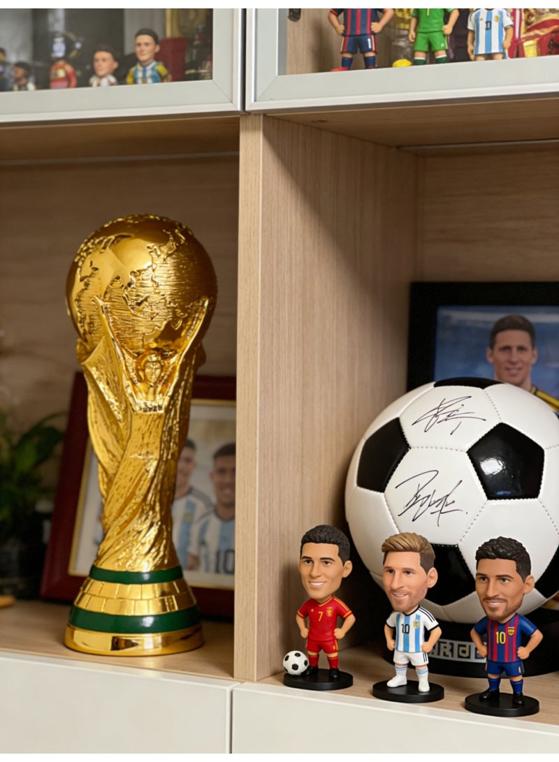 Golden plastic Football Trophy Champion Gold Trophy World Cup Fans Football Competition - Image 3